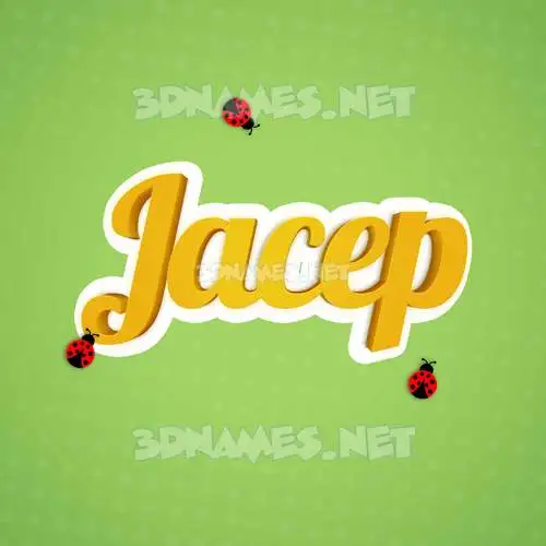 jacep in Ladybugs style - 3D name wallpaper jacep in Ladybugs style - 3D name wallpaper