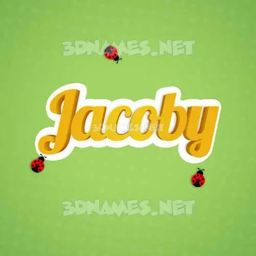 jacoby in Ladybugs style - 3D name wallpaper jacoby in Ladybugs style - 3D name wallpaper