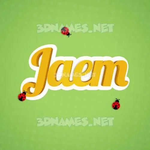 jaem in Ladybugs style - 3D name wallpaper jaem in Ladybugs style - 3D name wallpaper
