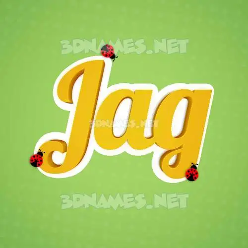 jag in Ladybugs style - 3D name wallpaper jag in Ladybugs style - 3D name wallpaper