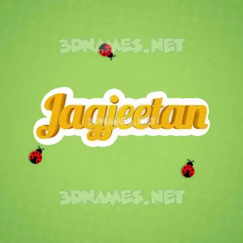 jagjeetan in Ladybugs style - 3D name wallpaper