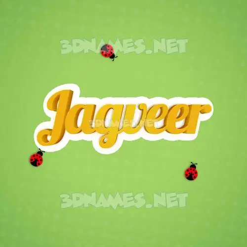 jagveer in Ladybugs style - 3D name wallpaper