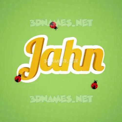 jahn in Ladybugs style - 3D name wallpaper jahn in Ladybugs style - 3D name wallpaper