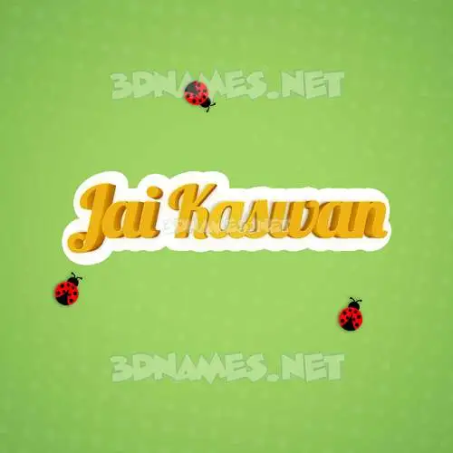 jai kaswan in Ladybugs style - 3D name wallpaper jai kaswan in Ladybugs style - 3D name wallpaper
