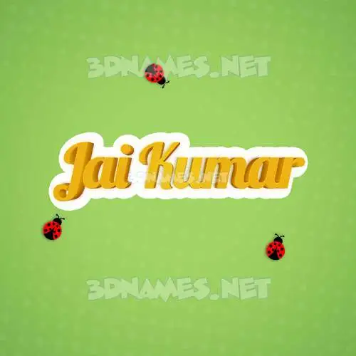 jai kumar in Ladybugs style - 3D name wallpaper jai kumar in Ladybugs style - 3D name wallpaper