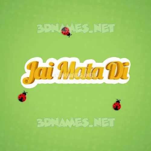 jai mata di in Ladybugs style - 3D name wallpaper jai mata di in Ladybugs style - 3D name wallpaper