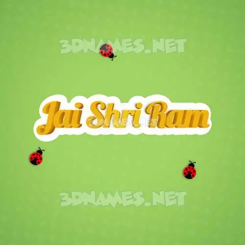 jai shri ram in Ladybugs style - 3D name wallpaper jai shri ram in Ladybugs style - 3D name wallpaper
