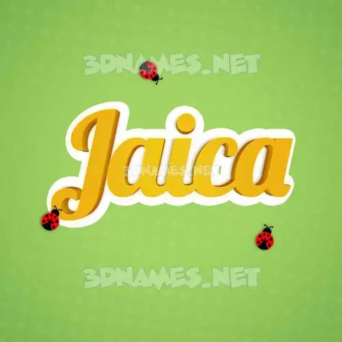 jaica in Ladybugs style - 3D name wallpaper