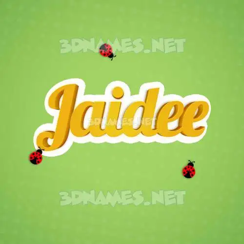 jaidee in Ladybugs style - 3D name wallpaper jaidee in Ladybugs style - 3D name wallpaper