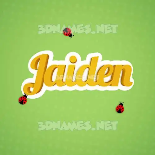 jaiden in Ladybugs style - 3D name wallpaper