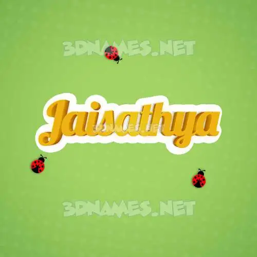 jaisathya in Ladybugs style - 3D name wallpaper jaisathya in Ladybugs style - 3D name wallpaper