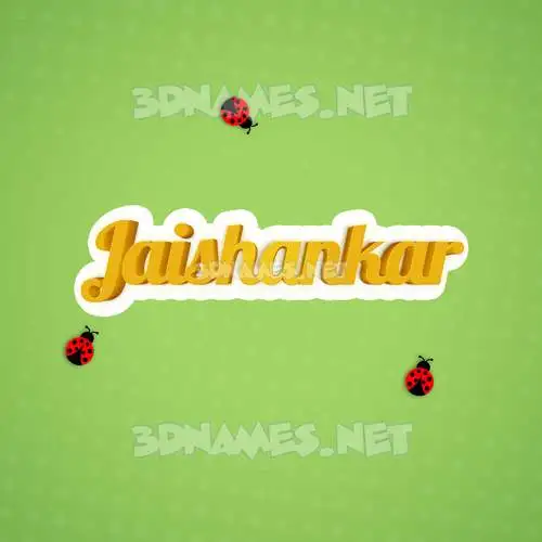 jaishankar in Ladybugs style - 3D name wallpaper
