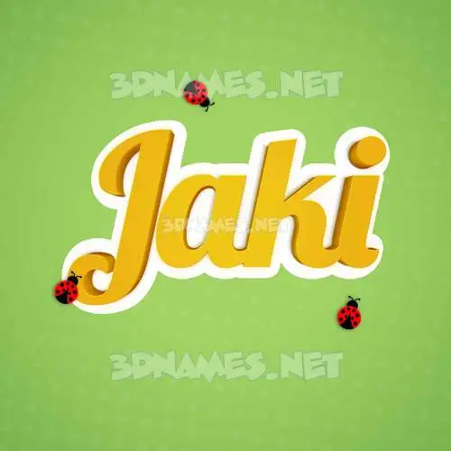 jaki in Ladybugs style - 3D name wallpaper jaki in Ladybugs style - 3D name wallpaper