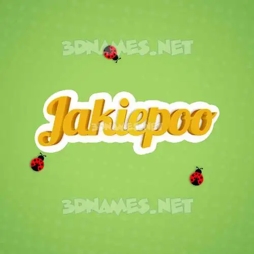 jakiepoo in Ladybugs style - 3D name wallpaper jakiepoo in Ladybugs style - 3D name wallpaper