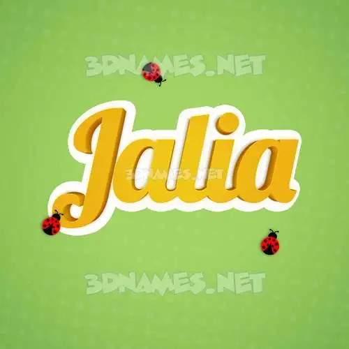 jalia in Ladybugs style - 3D name wallpaper jalia in Ladybugs style - 3D name wallpaper