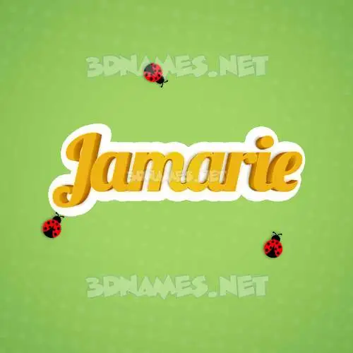 jamarie in Ladybugs style - 3D name wallpaper jamarie in Ladybugs style - 3D name wallpaper