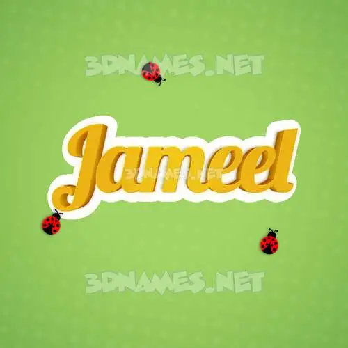 jameel in Ladybugs style - 3D name wallpaper jameel in Ladybugs style - 3D name wallpaper