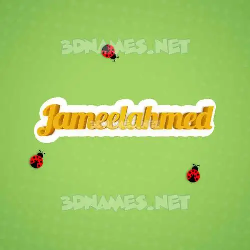 jameelahmed in Ladybugs style - 3D name wallpaper jameelahmed in Ladybugs style - 3D name wallpaper
