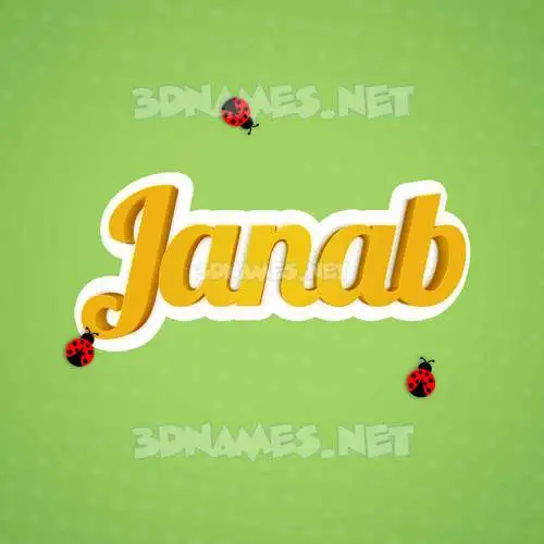 janab in Ladybugs style - 3D name wallpaper janab in Ladybugs style - 3D name wallpaper