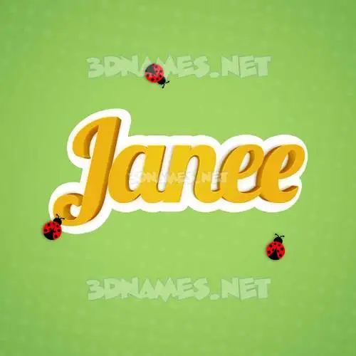 janee in Ladybugs style - 3D name wallpaper janee in Ladybugs style - 3D name wallpaper
