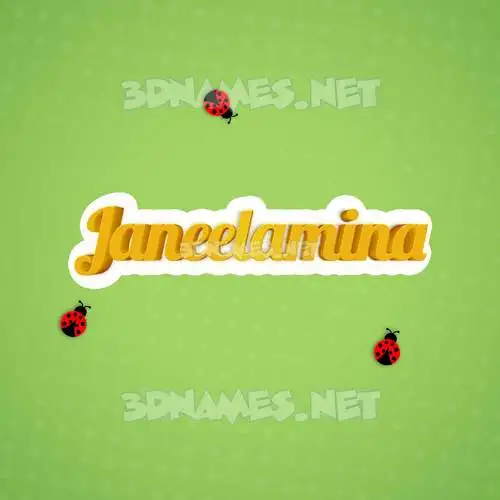 janeelamina in Ladybugs style - 3D name wallpaper janeelamina in Ladybugs style - 3D name wallpaper
