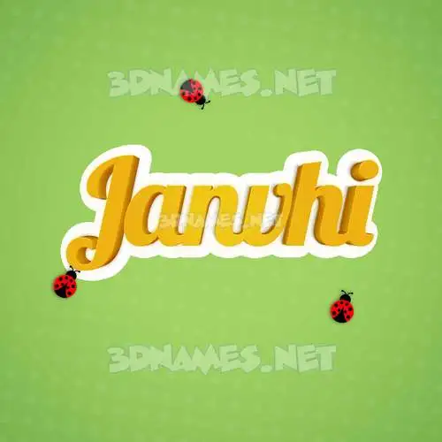 janvhi in Ladybugs style - 3D name wallpaper janvhi in Ladybugs style - 3D name wallpaper