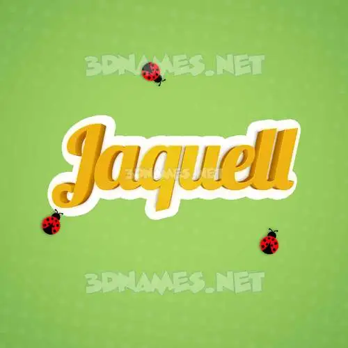 jaquell in Ladybugs style - 3D name wallpaper jaquell in Ladybugs style - 3D name wallpaper