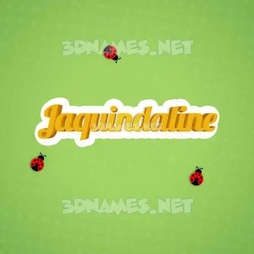 jaquindaline in Ladybugs style - 3D name wallpaper jaquindaline in Ladybugs style - 3D name wallpaper