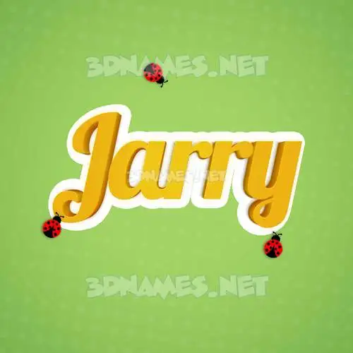 jarry in Ladybugs style - 3D name wallpaper jarry in Ladybugs style - 3D name wallpaper