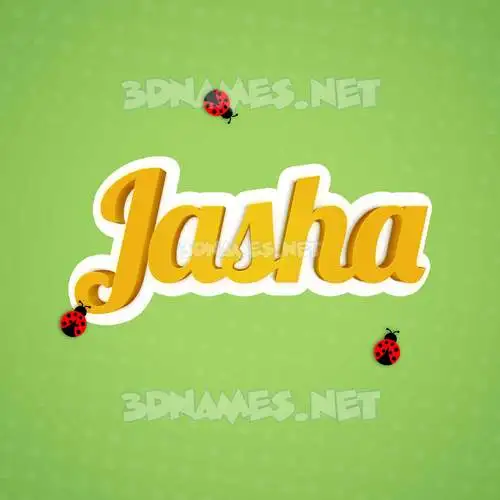 jasha in Ladybugs style - 3D name wallpaper jasha in Ladybugs style - 3D name wallpaper