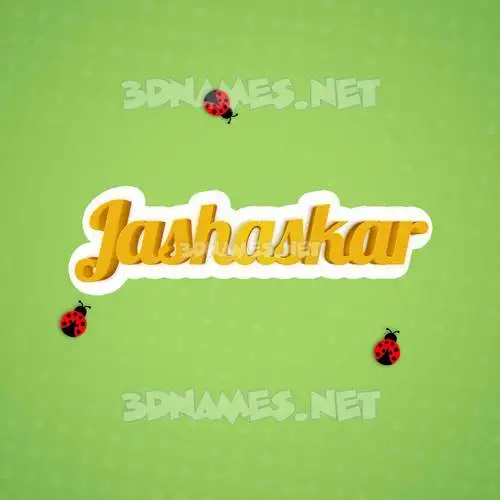 jashaskar in Ladybugs style - 3D name wallpaper jashaskar in Ladybugs style - 3D name wallpaper