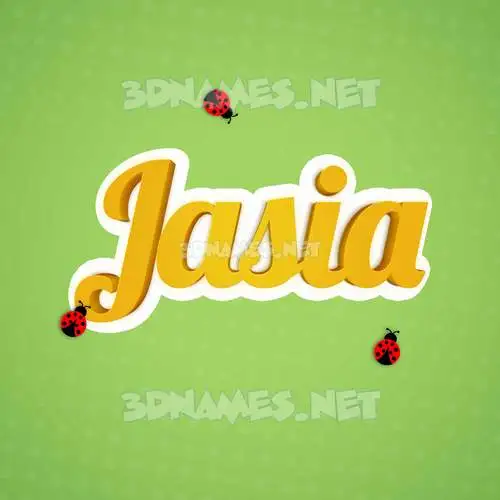 jasia in Ladybugs style - 3D name wallpaper jasia in Ladybugs style - 3D name wallpaper