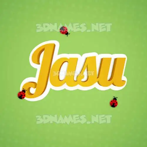 jasu in Ladybugs style - 3D name wallpaper jasu in Ladybugs style - 3D name wallpaper