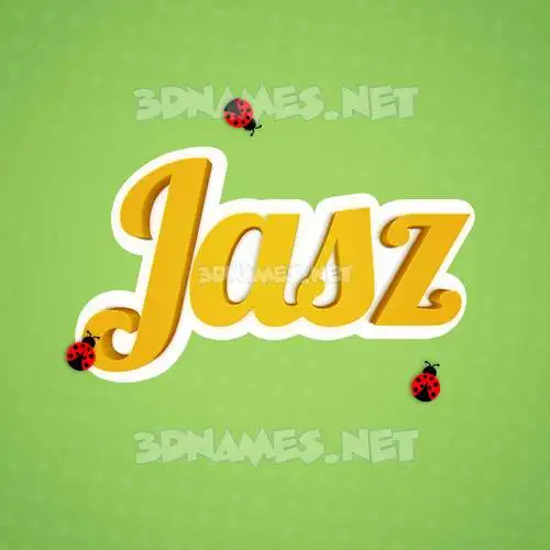 jasz in Ladybugs style - 3D name wallpaper