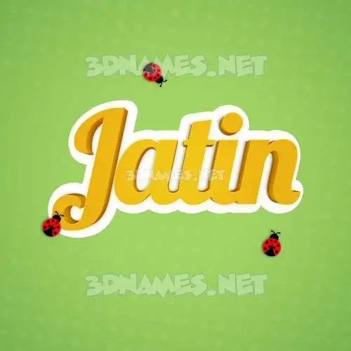 jatin in Ladybugs style - 3D name wallpaper