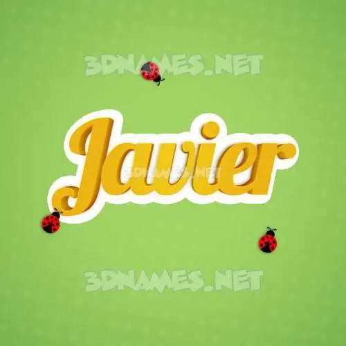 javier in Ladybugs style - 3D name wallpaper javier in Ladybugs style - 3D name wallpaper