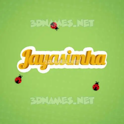 jayasimha in Ladybugs style - 3D name wallpaper