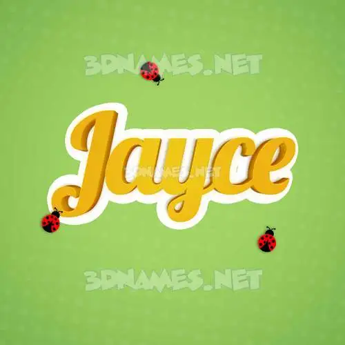 jayce in Ladybugs style - 3D name wallpaper jayce in Ladybugs style - 3D name wallpaper