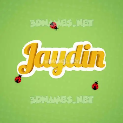 jaydin in Ladybugs style - 3D name wallpaper