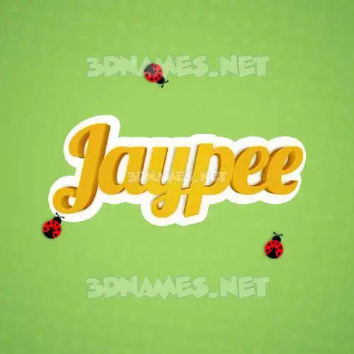 jaypee in Ladybugs style - 3D name wallpaper
