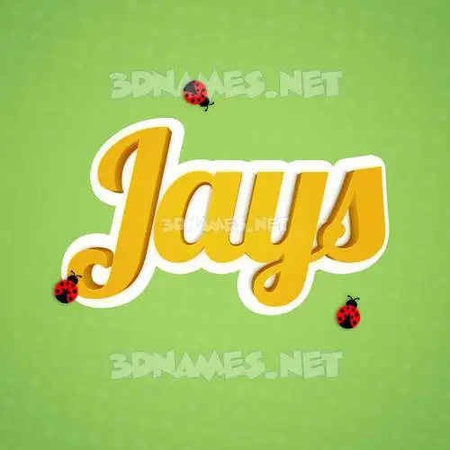 jays in Ladybugs style - 3D name wallpaper jays in Ladybugs style - 3D name wallpaper