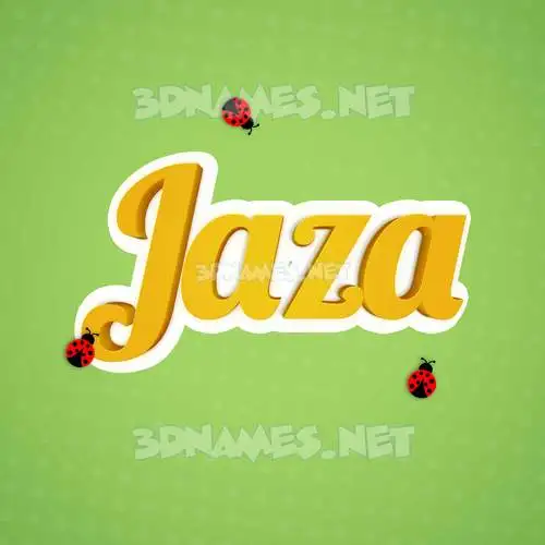 jaza in Ladybugs style - 3D name wallpaper jaza in Ladybugs style - 3D name wallpaper