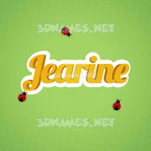 jearine in Ladybugs style - 3D name wallpaper jearine in Ladybugs style - 3D name wallpaper