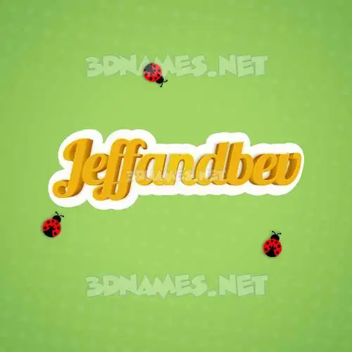 jeffandbev in Ladybugs style - 3D name wallpaper jeffandbev in Ladybugs style - 3D name wallpaper