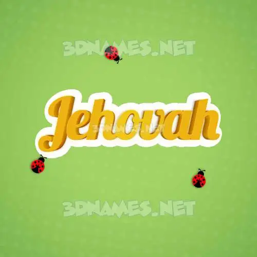 jehovah in Ladybugs style - 3D name wallpaper jehovah in Ladybugs style - 3D name wallpaper