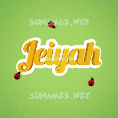 jeiyah in Ladybugs style - 3D name wallpaper jeiyah in Ladybugs style - 3D name wallpaper