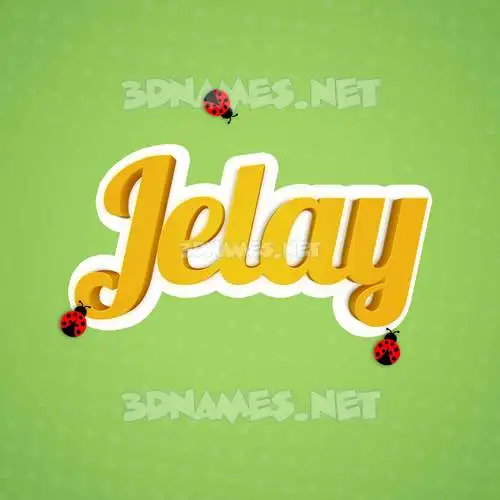 jelay in Ladybugs style - 3D name wallpaper jelay in Ladybugs style - 3D name wallpaper
