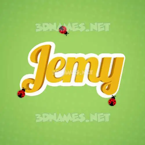 jemy in Ladybugs style - 3D name wallpaper jemy in Ladybugs style - 3D name wallpaper