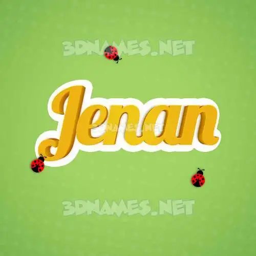 jenan in Ladybugs style - 3D name wallpaper jenan in Ladybugs style - 3D name wallpaper