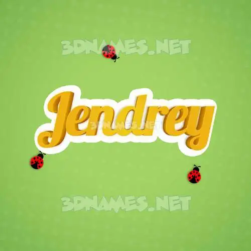 jendrey in Ladybugs style - 3D name wallpaper jendrey in Ladybugs style - 3D name wallpaper